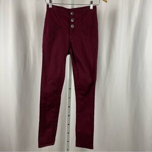 Love Culture Jeans Size 5 Juniors Retro High Rise Button Fly Skinny Jeans